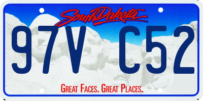 SD license plate 97VC52