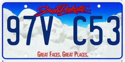 SD license plate 97VC53