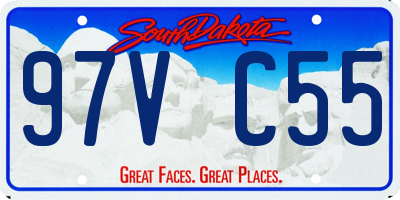 SD license plate 97VC55