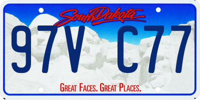 SD license plate 97VC77