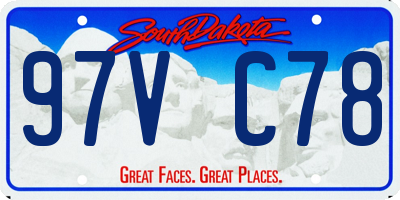 SD license plate 97VC78