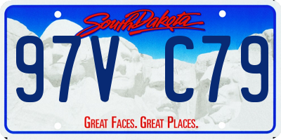 SD license plate 97VC79