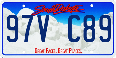 SD license plate 97VC89