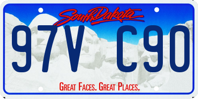 SD license plate 97VC90