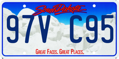 SD license plate 97VC95
