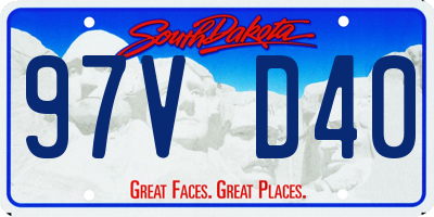 SD license plate 97VD40