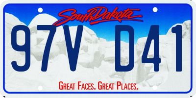 SD license plate 97VD41