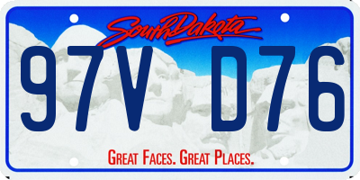 SD license plate 97VD76