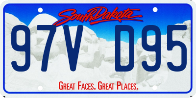 SD license plate 97VD95