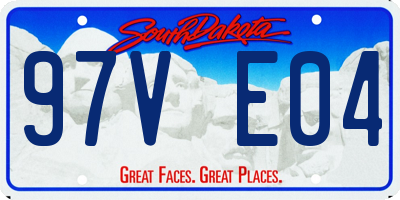 SD license plate 97VE04