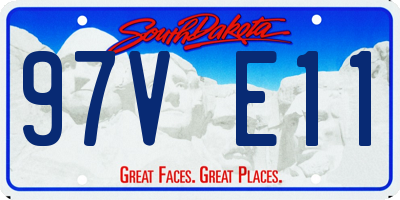 SD license plate 97VE11