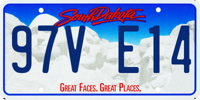 SD license plate 97VE14