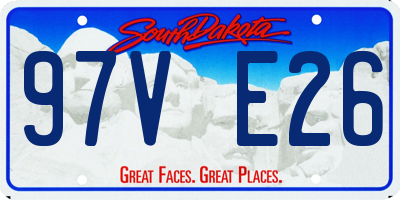 SD license plate 97VE26