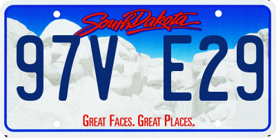SD license plate 97VE29