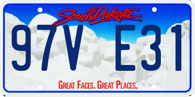 SD license plate 97VE31
