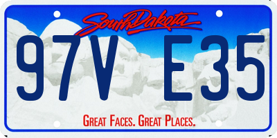 SD license plate 97VE35