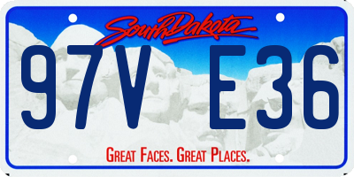SD license plate 97VE36
