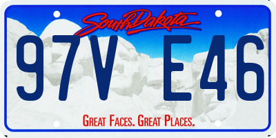 SD license plate 97VE46
