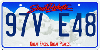 SD license plate 97VE48