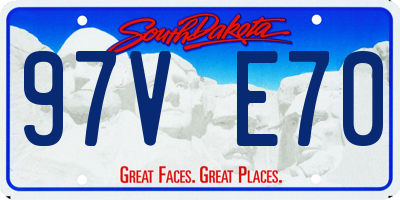 SD license plate 97VE70