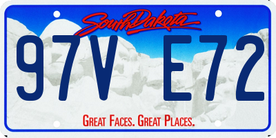 SD license plate 97VE72