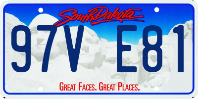 SD license plate 97VE81
