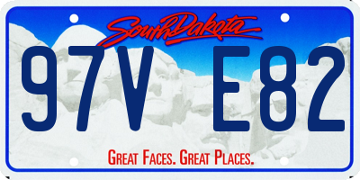 SD license plate 97VE82