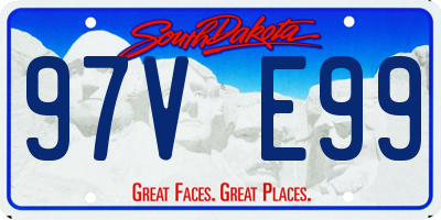 SD license plate 97VE99