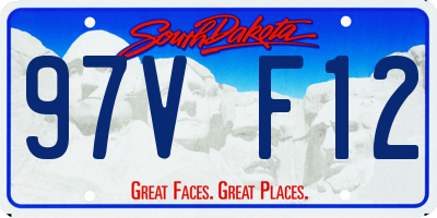 SD license plate 97VF12