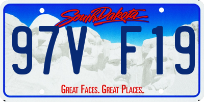 SD license plate 97VF19