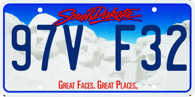 SD license plate 97VF32