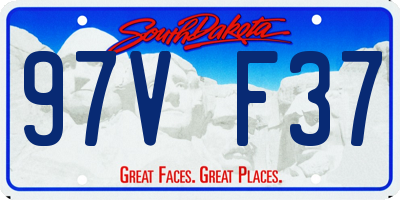 SD license plate 97VF37