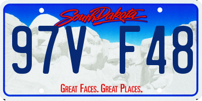 SD license plate 97VF48