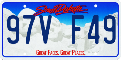SD license plate 97VF49
