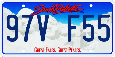 SD license plate 97VF55