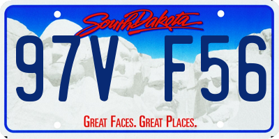 SD license plate 97VF56
