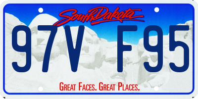 SD license plate 97VF95