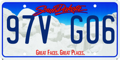 SD license plate 97VG06