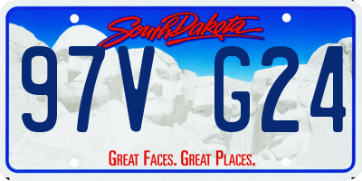 SD license plate 97VG24