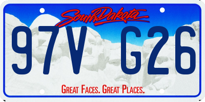 SD license plate 97VG26
