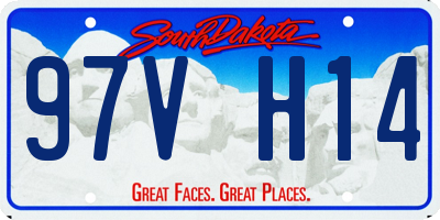 SD license plate 97VH14