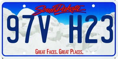 SD license plate 97VH23