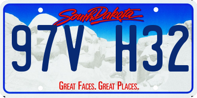 SD license plate 97VH32