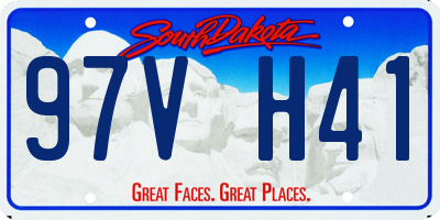 SD license plate 97VH41