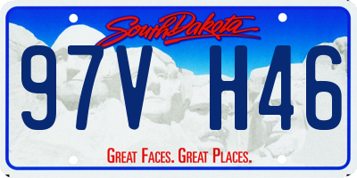 SD license plate 97VH46