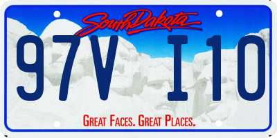 SD license plate 97VI10