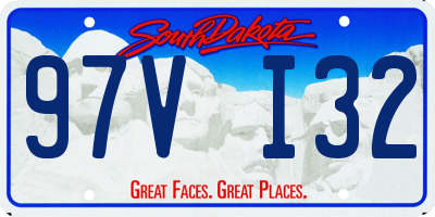 SD license plate 97VI32