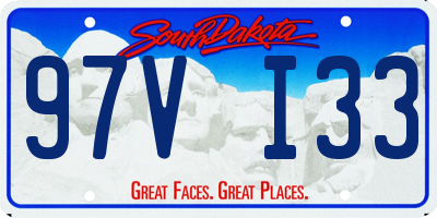 SD license plate 97VI33