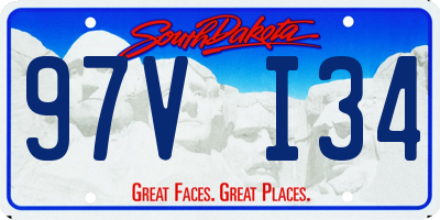 SD license plate 97VI34