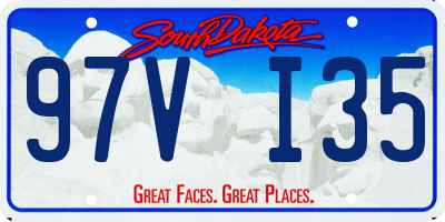 SD license plate 97VI35